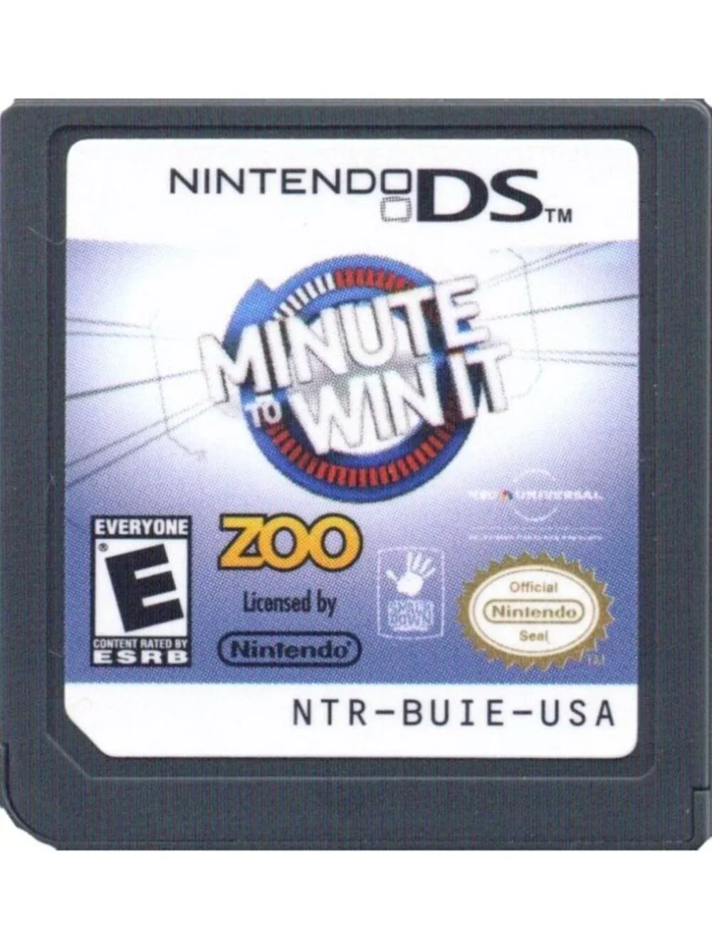 Minute to Win It (Nintendo DS, 2010) - Zoo Games - Fun Party Mini-Games Untested